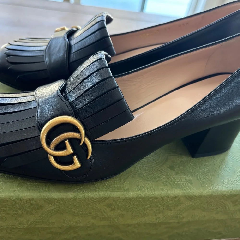 GUCCI SHOES MALAGA  NERO SIZE 9 - Picture 7 of 14